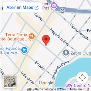 ubicación en el mapa de  departamento para 4 personas