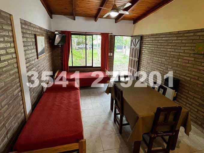 cabañas para 5 y 6 personasen Carlos Paz