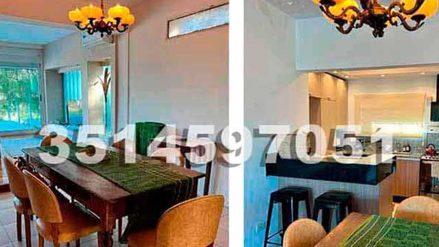 casa con comedor equipado