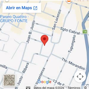 Ver ubicación departamento centrico para 4