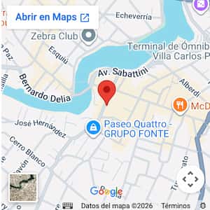 Ver ubicación departamento céntrico para 4 a a 30 metros de la peatonal, Carlos Paz