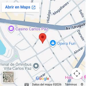 Ver ubicación departamento céntrico, a 1/ cuadra de la terminal, Carlos Paz